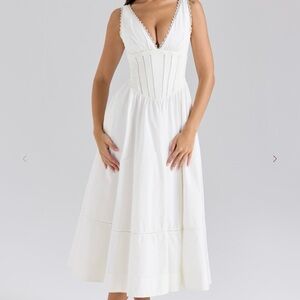 House of CB Samia White Dress